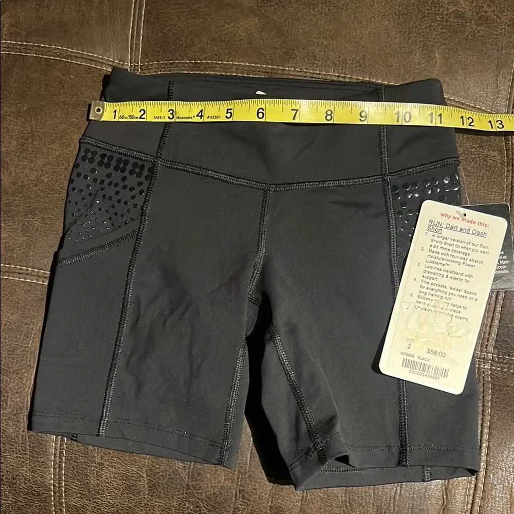 Lululemon Athletica Black Bike Shorts with Stretchy Fit